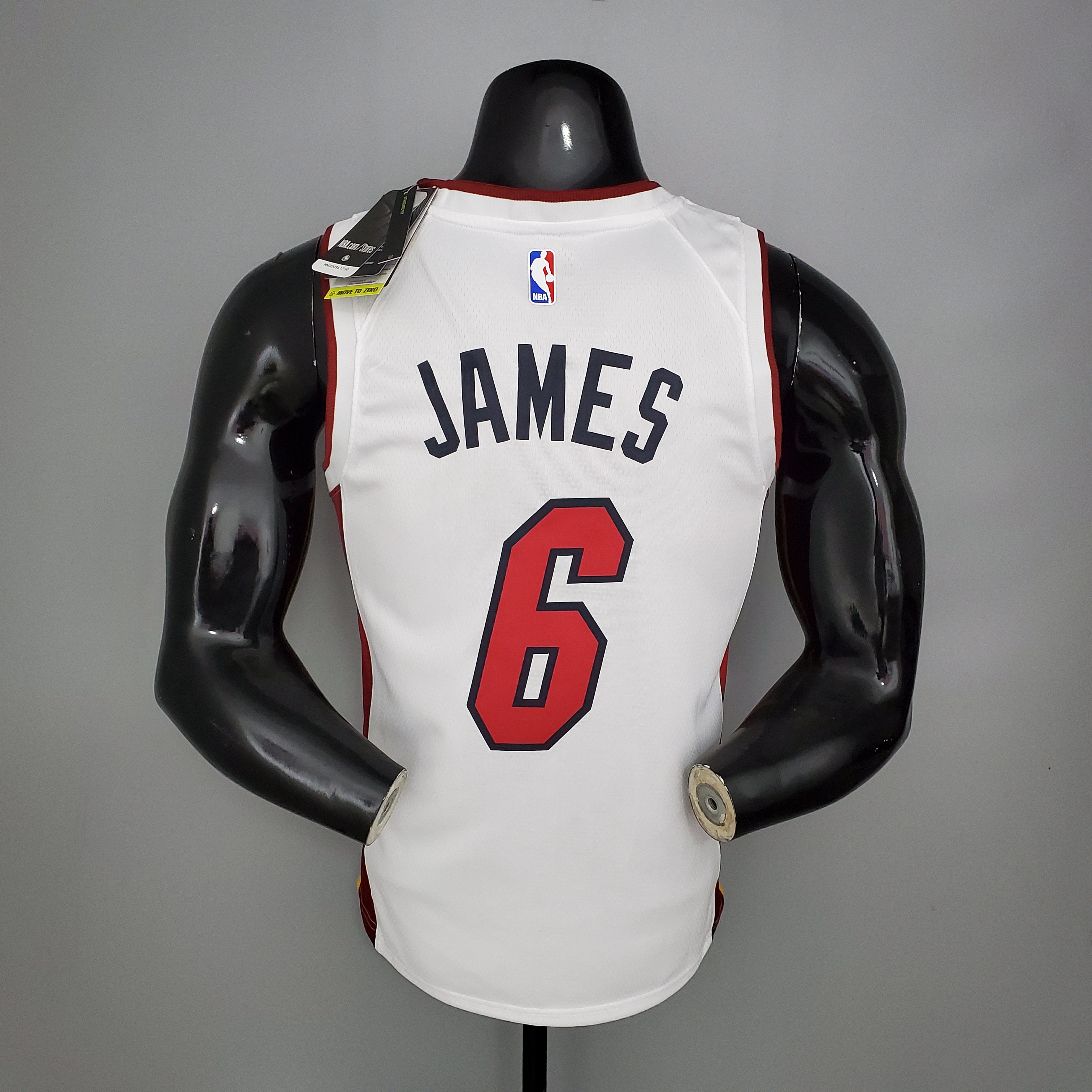 Camisa NBA Miami Heat #6 James - 75° Aniversário White