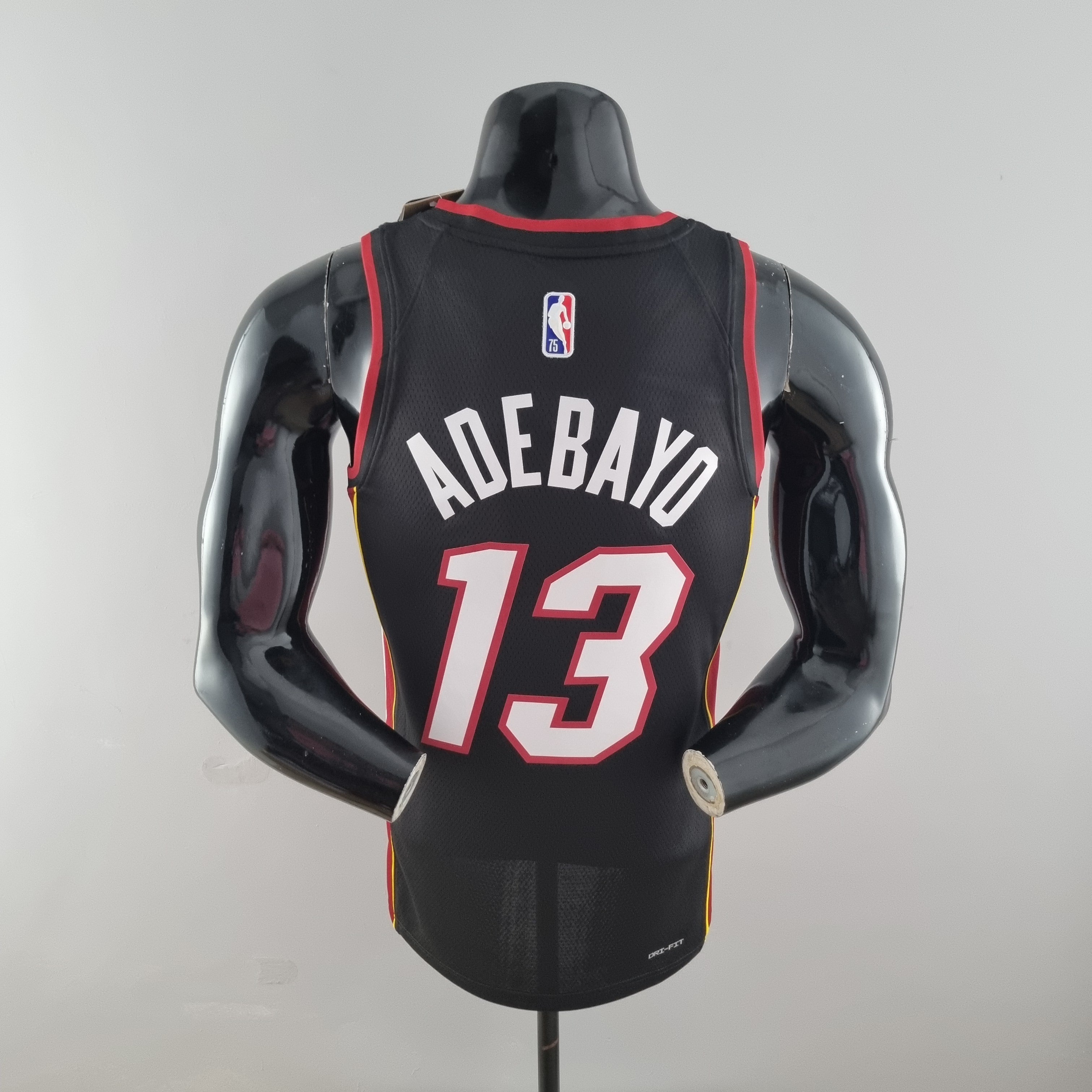 Camisa NBA Miami Heat #13 Adebayo - 75° Aniversário Black