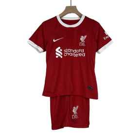 Conjunto Infantil Liverpool Home 23/24 - Vermelho