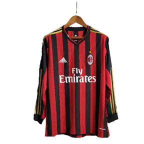 Camisa I Adidas Milan 2013/14 - Retrô Manga Longa- Vermelho
