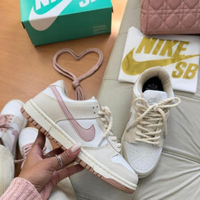 NK Dunk Low "Bege/Rosa" Feminino
