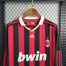 Camisa Milan Home 2009/10 - Versão Retrô Manga Longa