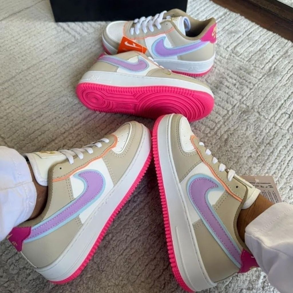 NK Air Force 08 "Bege/Rosa/Lilás"