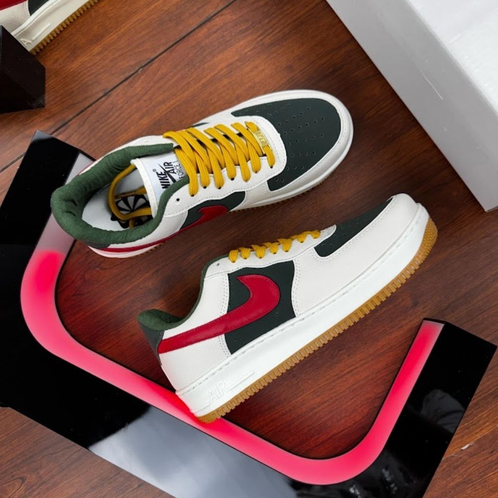 NK Air Force 1 Action "Branco/Verde/Vermelho"