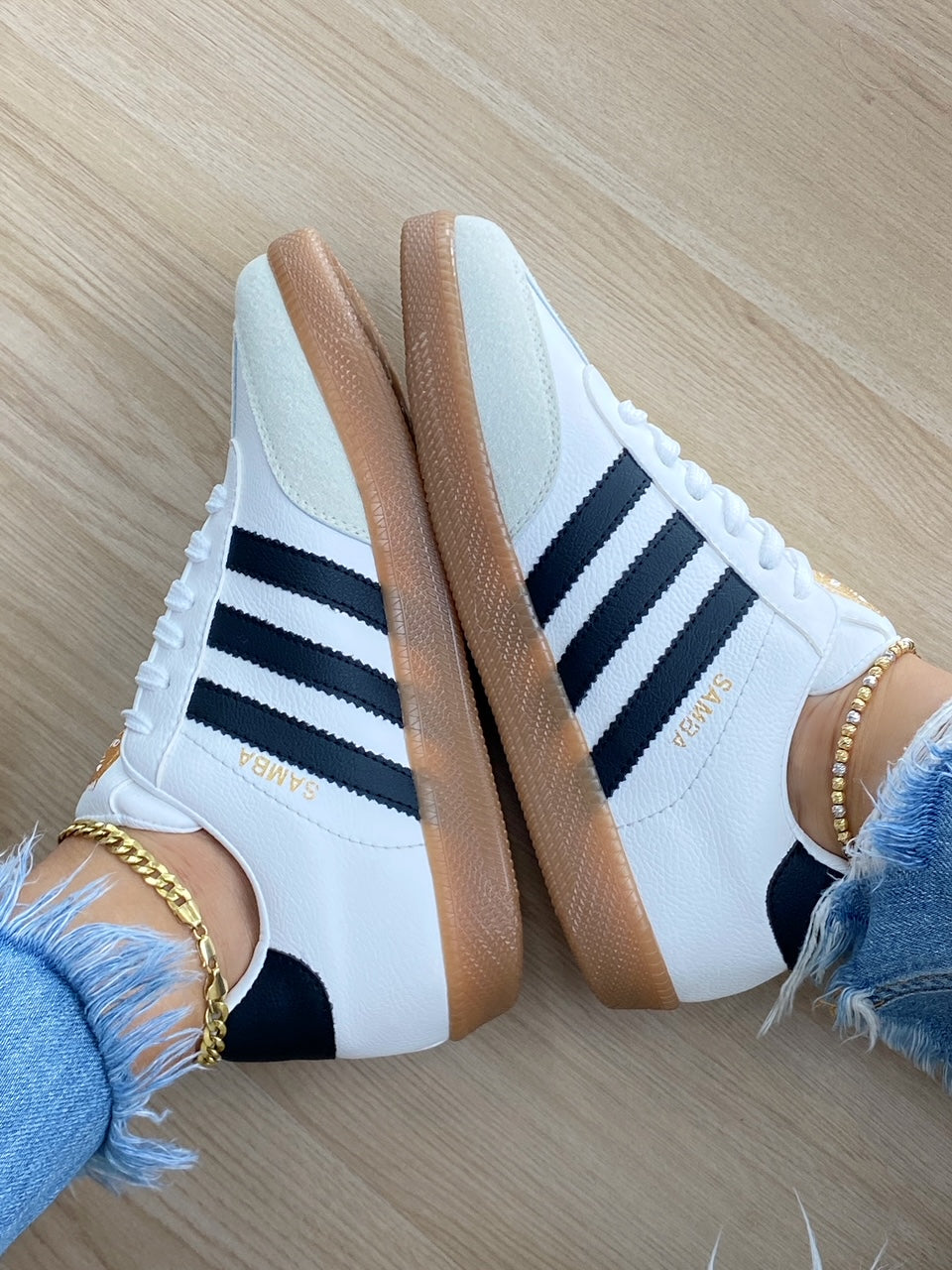 Adidas Samba Blanco Negro - Dama