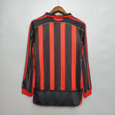 Camisa Milan Titular 06/07 - Versão Retrô Manga Longa
