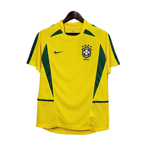 Camisa Retrô Seleção Brasileira I Home Nike 2002/03 Masculino Amarelo