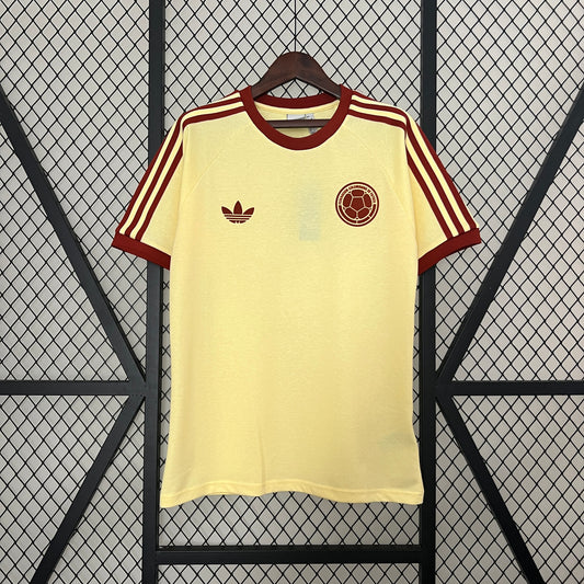 CAMISETA COLOMBIA BEIGE RETRO