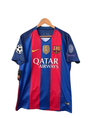 Camisa Retrô Barcelona I Home Nike 2016/17 Masculino Azul Grená