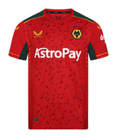 Camisa Wolverhampton Away 23/24 s/n° Torcedor Castore Masculina - Vermelha