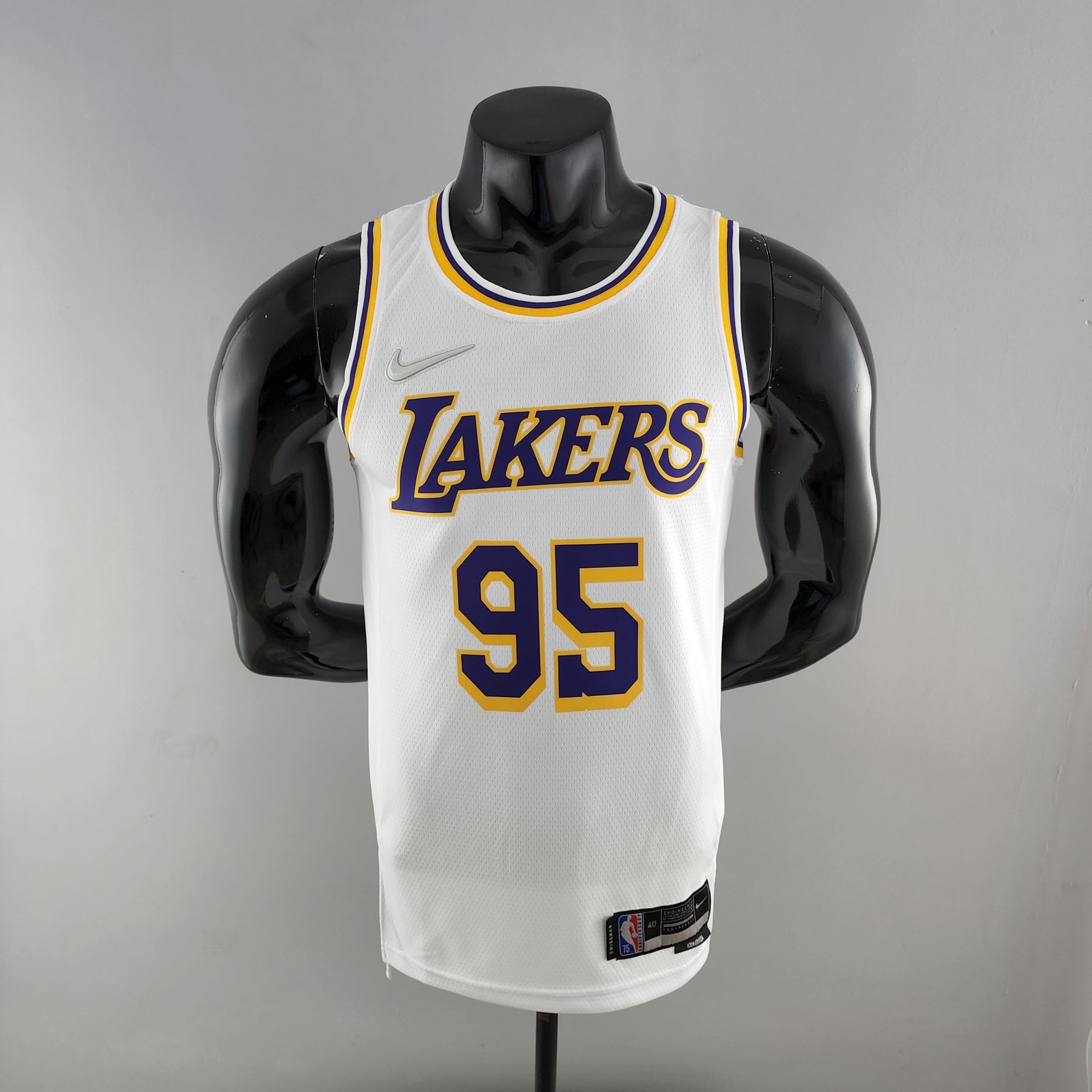 Camisa NBA Lakers #95 Toscano Branca 75° Aniversário  - 23/24
