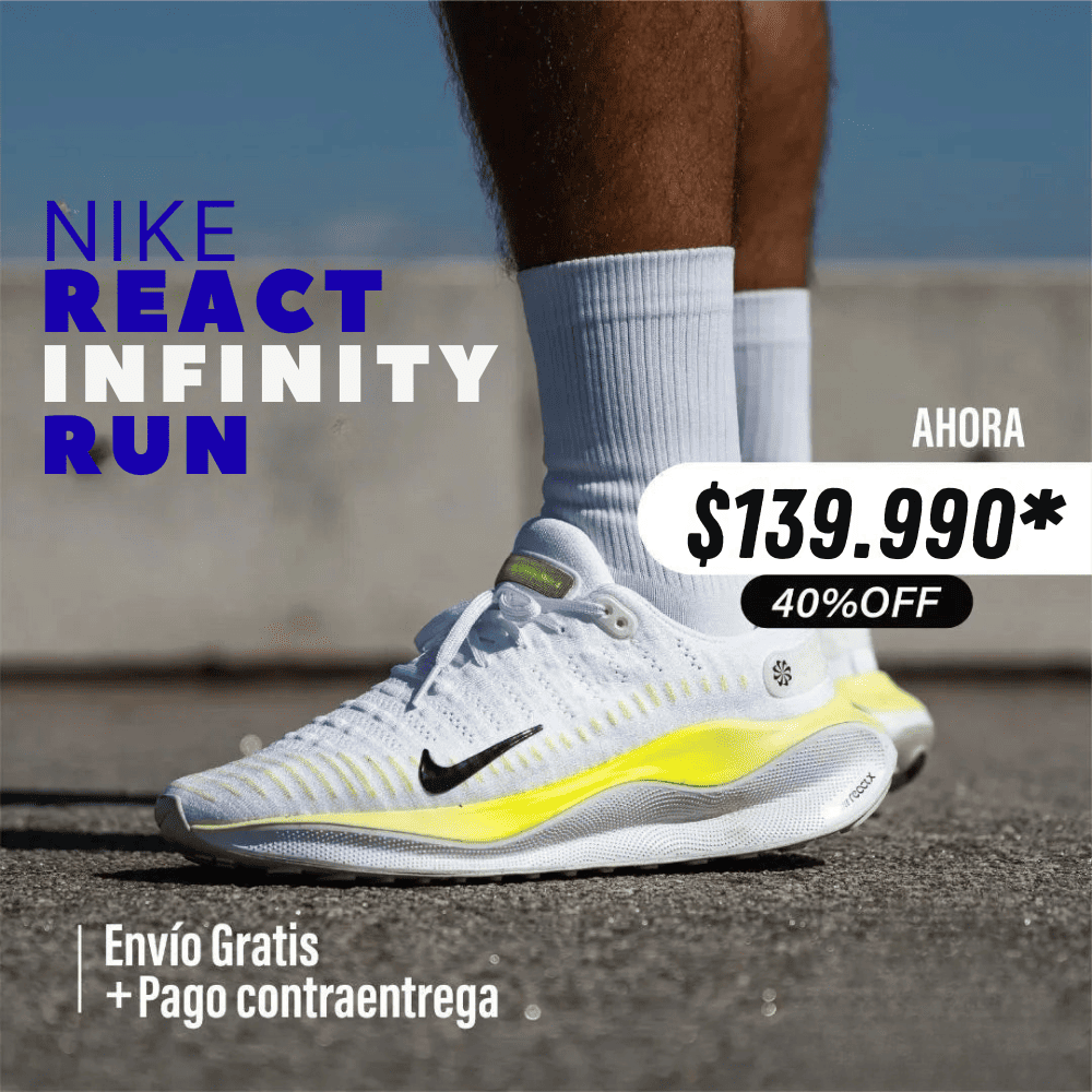 Nike React Infinity Run + Caja Exclusiva – Comodidad y Estilo sin Límites