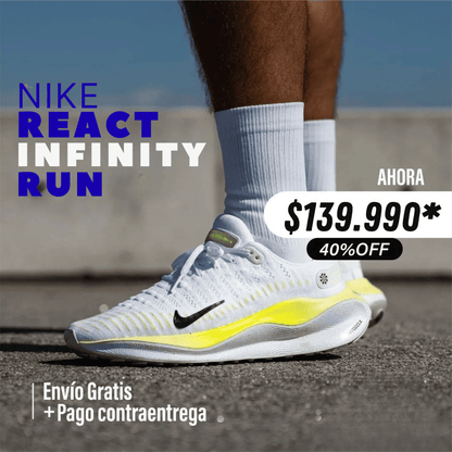 Nike React Infinity Run + Caja Exclusiva – Comodidad y Estilo sin Límites