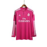 Camisa Retrô Real Madrid Manga Longa III Third Adidas 2014/15 Masculino Rosa
