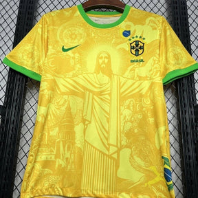 Camisa Brasil Edição Especial Cristo Redentor - Amarela