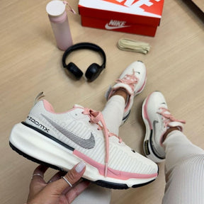 NK Zoom X Invincible Run 3 - Branco/Rosa Claro