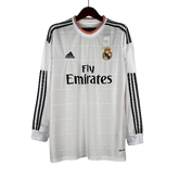 Camisa Retrô Real Madrid Manga Longa I Adidas Home 2013/14 Masculino Branco