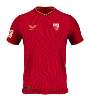 Camisa Sevilla Away 23/24 s/n° Torcedor Masculino - Vermelha