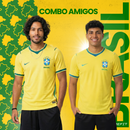 Combo Amigos Brasil 2026/27 – 2 Camisas Seleção Brasileira Torcedor Premium