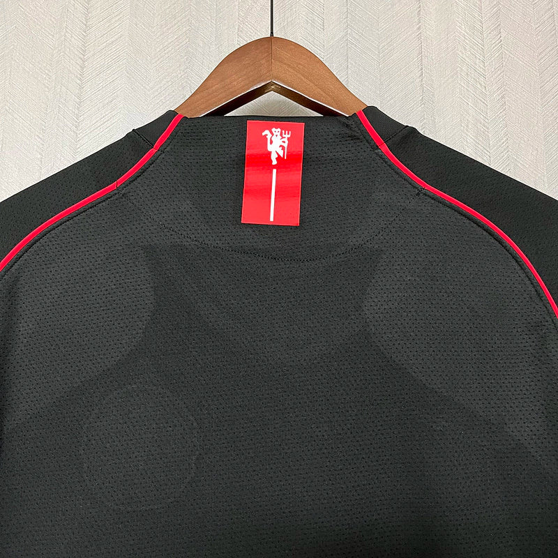 Camisa Retrô Manchester United III Third Nike 2007/08 Masculino Preta
