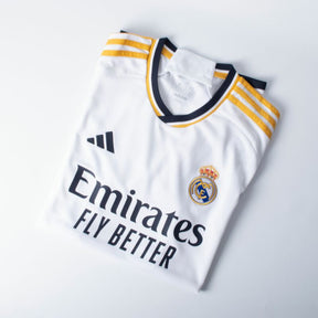 Camisa Real Madrid Home "MBAPPÉ 9" 2023/24 Torcedor Adidas - Branco