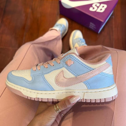 NK Dunk Low Pro Nobuk Azul/Rosa