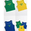 Cropped Regata Brasil Feminino – Top Canelado Premium Ajustado (Várias Cores)