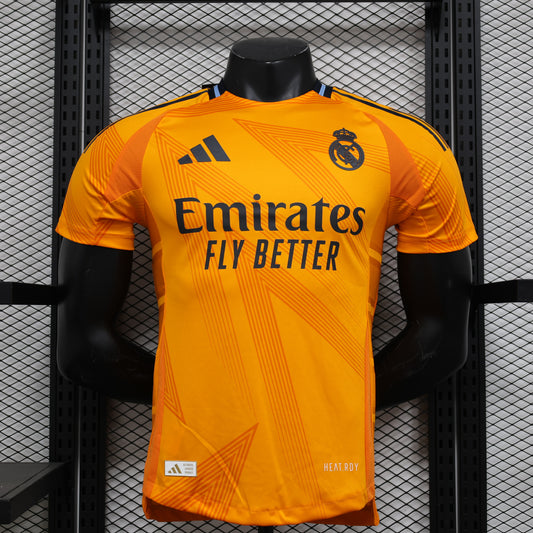 CAMISETA REAL MADRID NARANJA 24/25 HOMBRE (VERSIÓN JUGADOR)