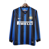 Camisa Inter de Milão Retrô 2010 Manga Longa Azul e Preta - Nike