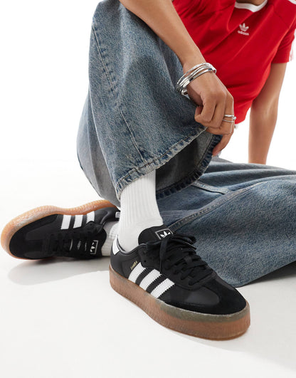 Adidas Samba Suela Alta Negro - Unisex