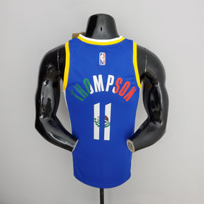 Camisa NBA Golden State Warriors #11 Thompson - Mexico Blue