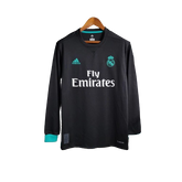 Camisa Retrô Real Madrid Manga Longa II  2017/18Adidas Torcedor Preto