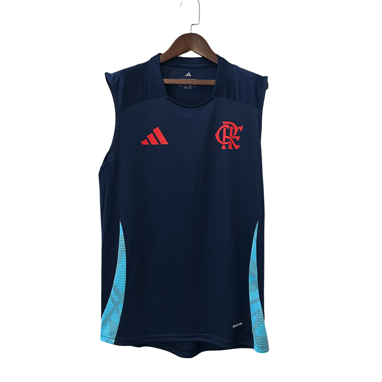 Camisa Regata Flamengo Treino 25/26 Adidas Masculina - Azul escuro