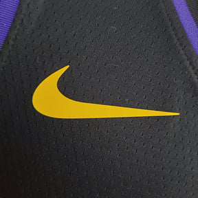 Camisa NBA Lakers #6 James Latin Black 75° Aniversário- 23/24