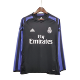 Camisa Real Madrid Third III 2016/17 Adidas Retrô Manga Longa - Preto