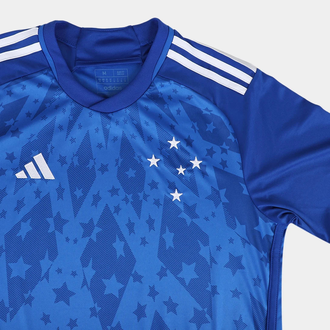 Camisa Cruzeiro 24/25 Home Adidas Torcedor - Azul e Branca