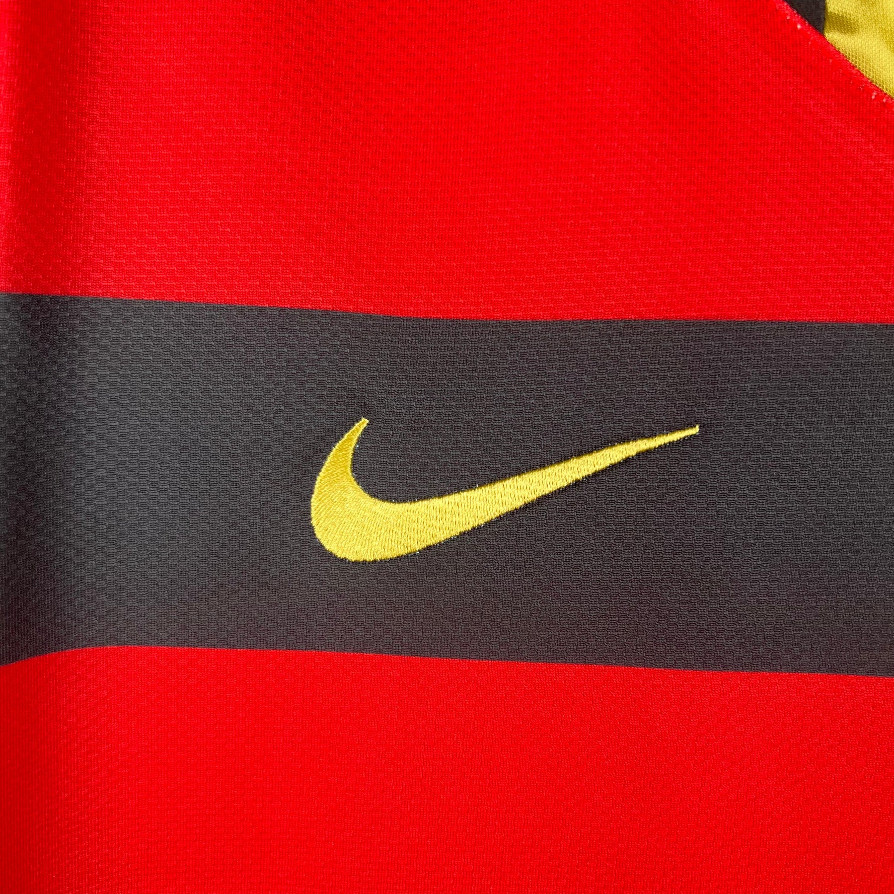 Camisa Retrô Flamengo I 2008/09 Nike Manga Longa Masculina - Vermelha e Preta
