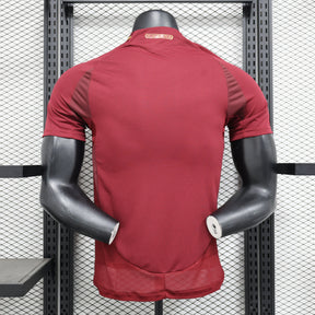 Camisa Roma Home 2024/25 Jogador Adidas Masculino - Vermelha e Amarela