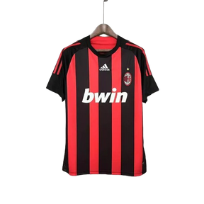 Camisa Retrô Milan Adidas 2008/09 Masculino Vermelha e Preta