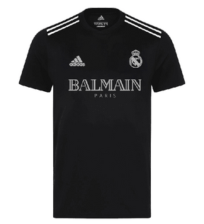 Camisa Real Madrid x Balmain Holográfica 23/24 s/n° Torcedor Masculino - Preto