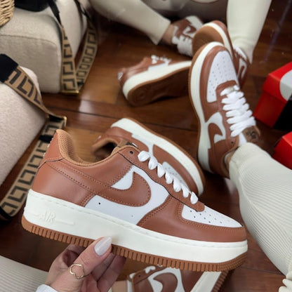 NK Air Force 1 'Mocha Cream/ Rustic Brown'