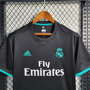 Camisa Retrô Real Madrid 2017/18 II Adidas Torcedor Preto