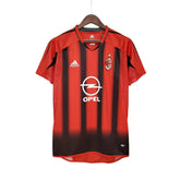 Camisa Milan Retrô 2004/2005 Vermelha e Preta - Adidas