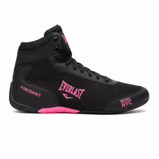 Tênis Bota Everlast Forceknit 'Preto/Rosa' - Treino Academia/MMA