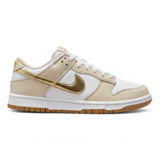 NK Dunk Low "Phantom Metallic Gold" feminino