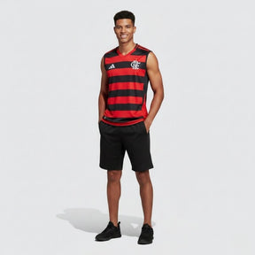 Camisa Regata Flamengo I 25 Adidas Masculina - Vermelho e preto