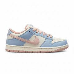 NK Dunk Low 'Bege Azul Logo Rosa'