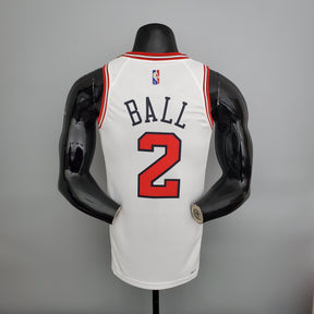 Camisa NBA Chicago Bulls #2 Ball - 75° Aniversário White
