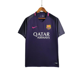 Camisa Retrô Barcelona II Away 2016/17 Torcedor Masculino Roxo