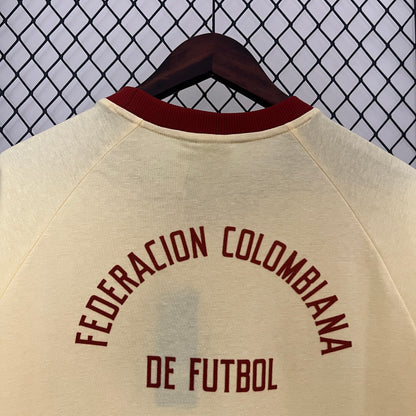 CAMISETA COLOMBIA BEIGE RETRO